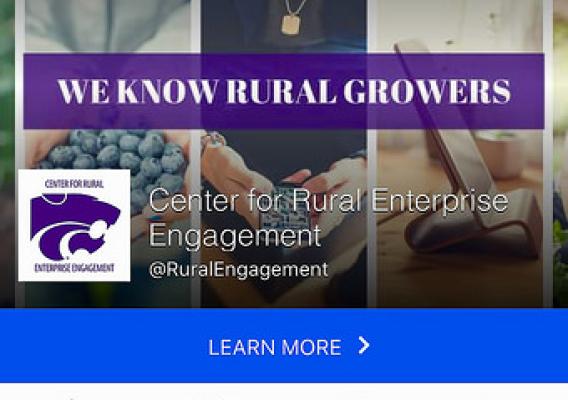 KSU Center for Rural Enterprise Engagement Facebook screenshot