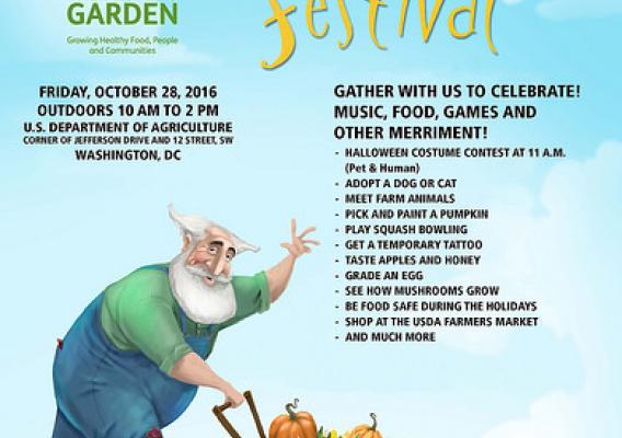 2016 Peoples Garden Harvest Festival flyer