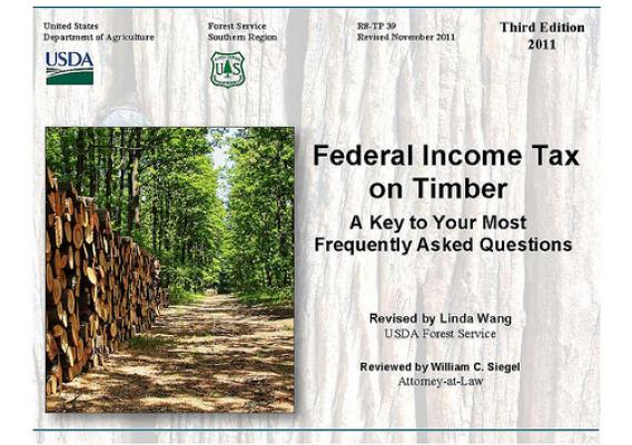 Federal Income Tax on Timber, complete with a current update of the new tax law changes, provides timely tax reporting information for woodland owners and their advisors.