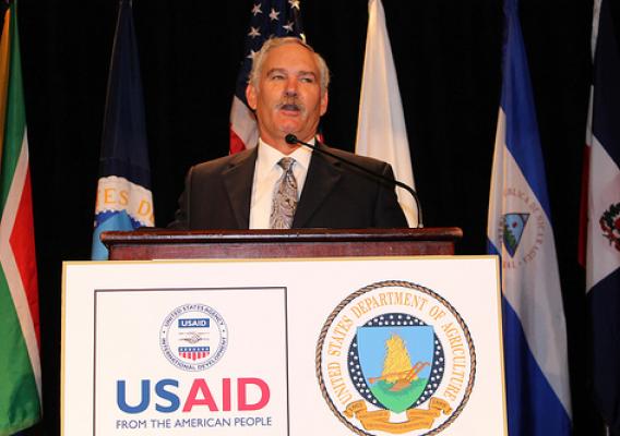 Under Secretary for Farm and Foreign Services Michael Scuse at 2012 International Food Aid and Development Conference. (Photo Credit: Epi Yanez, USDA/Farm Service Agency/Kansas City)