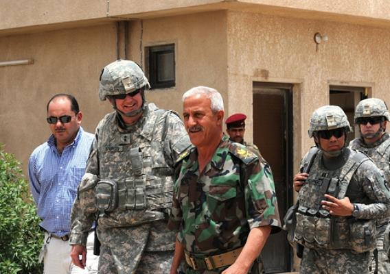 Major General Eddy Spurgin conducts key leader engagements with Iraqi military senior leaders in southern Iraq.