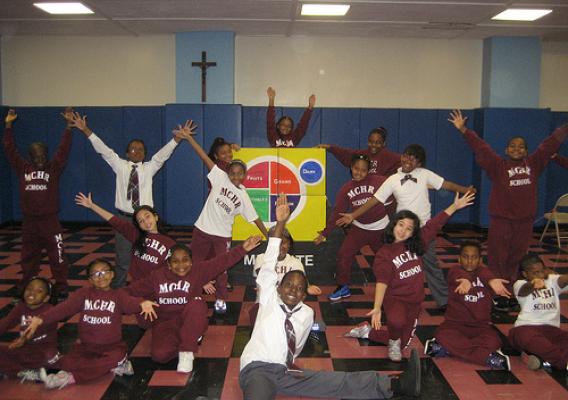 Elementary students at Mt. Carmel-Holy Rosary turn healthy eating lessons into a school musical about MyPlate