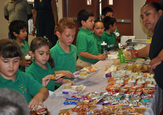 Catholic Charities began their second year providing meals to children up to age 18 through the U.S. Department of Agriculture’s (USDA) Summer Food Service Program (SFSP) to children at the Basilica of Our Lady of San Juan Del Valle, TX. USDA photo.