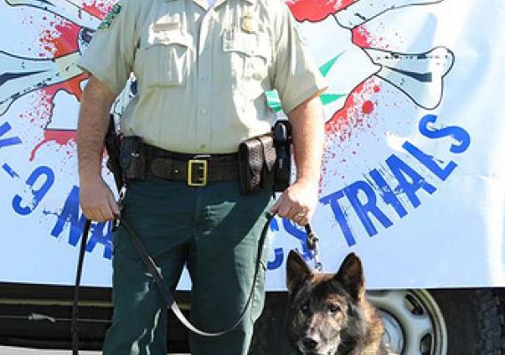 For six years, U.S. Forest Service Law Enforcement Office Jason Crisp and his K-9 partner Maros patrolled the Grandfather Ranger District on the Pisgah National Forest. They were killed during a search for a homicide suspect. (U.S. Forest Service)