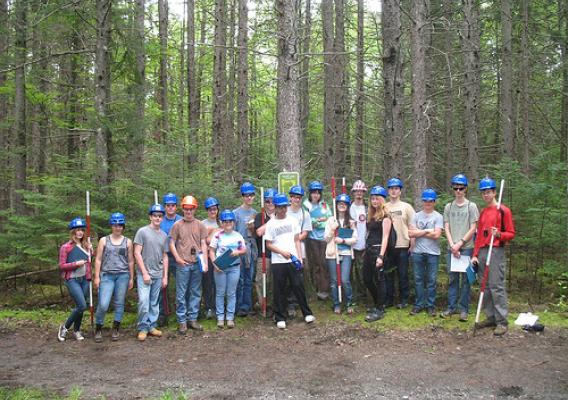 In July, 19 students from Maine, Massachusetts, New York, New Jersey, Connecticut and Rhode Island participated in the week-long “Discover the Forest” camp, the first forestry camp for high school students at the University of Maine.