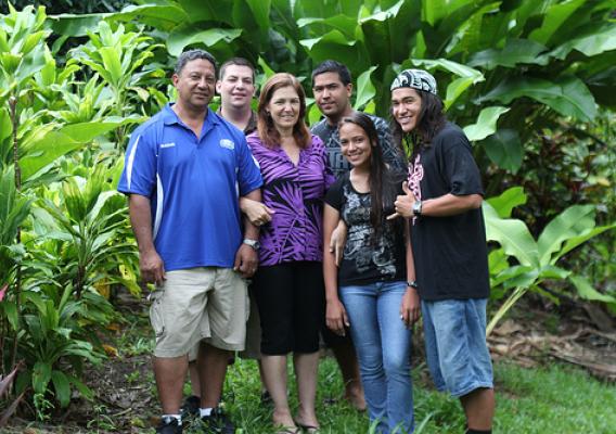The Gurr family moved from a nursery at their home to a retail space near the capital of American Samoa.
