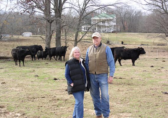 Angus Farm owners Larry and Annette Cutliff felt last year’s drought impacts firsthand.