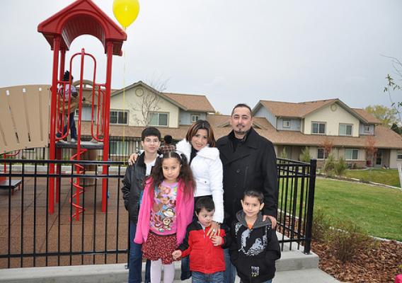For Martin Paredes and his family (pictured here), Castle Rock Apartments provide good quality rental housing for working families, while serving as a stepping stone to home ownership.
