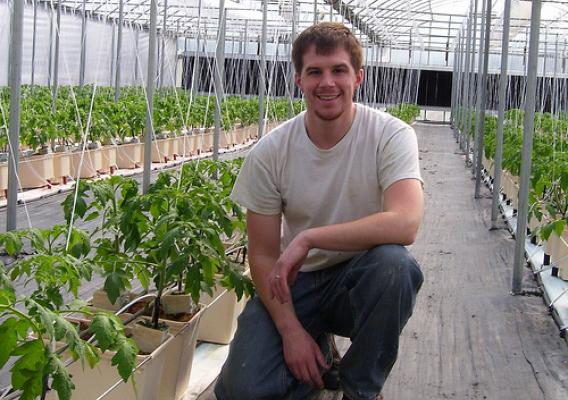 Chris Williams is the operator of a BrightFarms greenhouse in Yardley,Pa., that will provide fresh produce to a supermarket only a half a block away. 