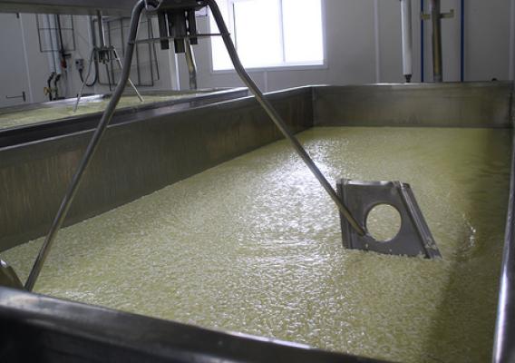 This cheese making facility adds value to the output of surrounding Wisconsin dairy farms.  USDA photo.