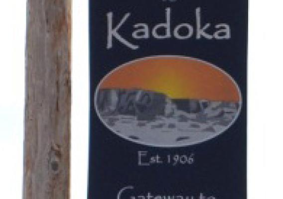 South Dakota Kadoka sign.