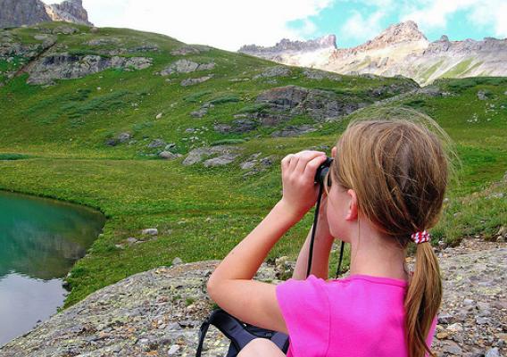 Make spring break fun for you and the kids with a scavenger hunt for such things as deer or birds. US Forest Service photo.