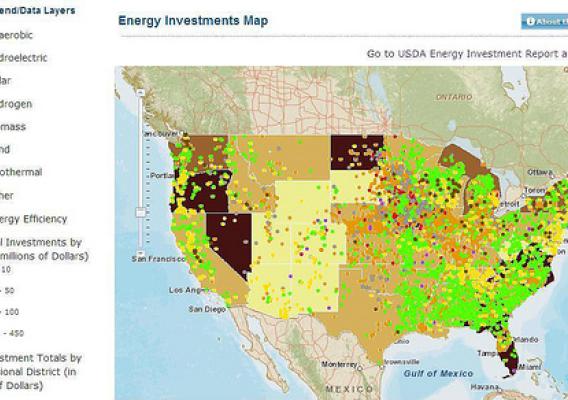 USDA enhanced its Energy website with new investments, additional agricultural, economic, social and technical data and information resources, a new investment reporting tool, and tutorial videos.