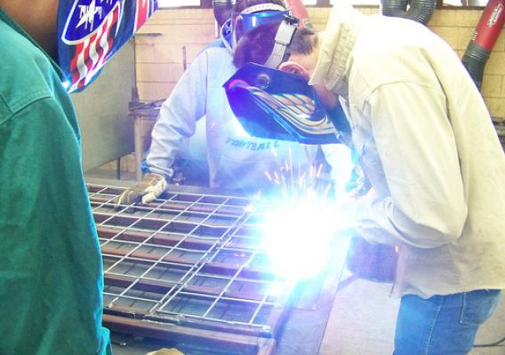 High School welding students gained hands-on fabrication experience while contributing to the collaborative state-wide effort to manage an invasive species. 