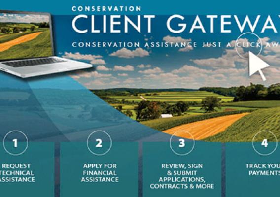Conservation Client Gateway homepage