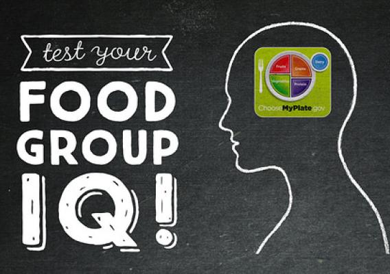Test Your Food Group IQ graphic