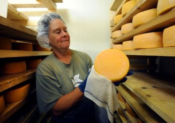 The owners of the Chapel Hill (NC) Creamery, got a grant to help them expand their cheese operation. The VAPG grant will supply working capital to help the farm meet its goals.   Photo courtesy of the Chapel Hill Herald Sun.  