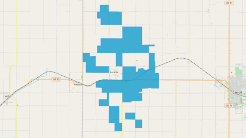 Iowa ReConnect map
