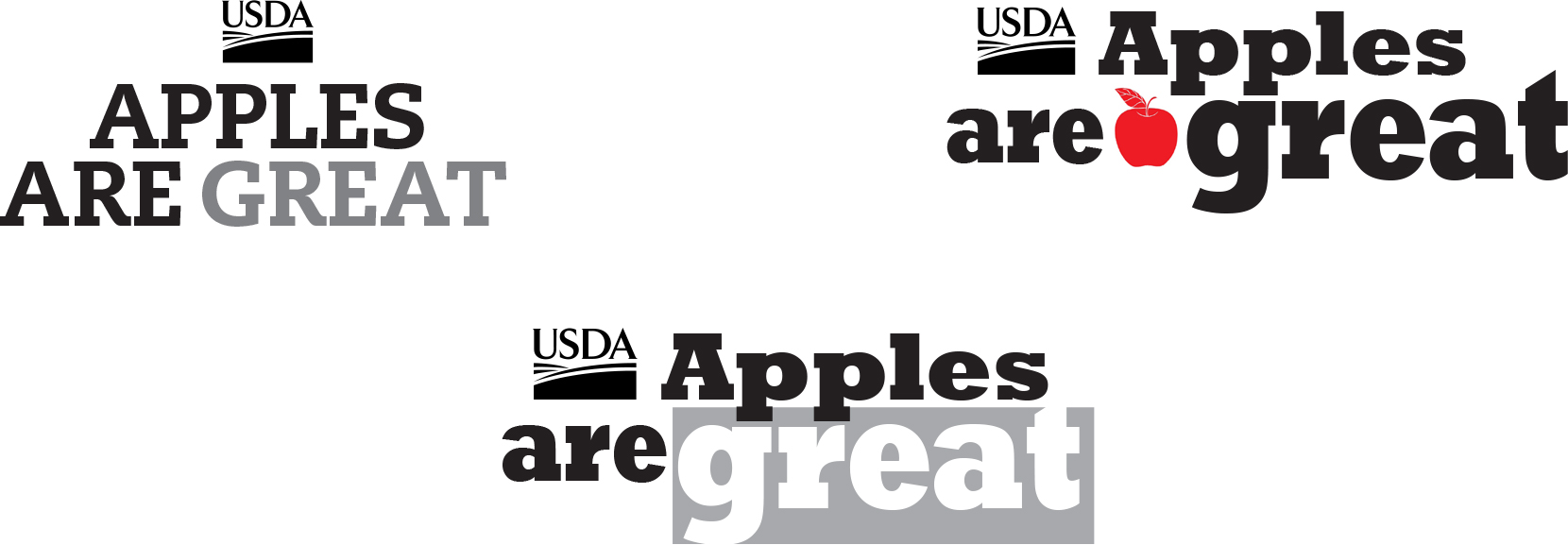 Acceptable variations of USDA theme art