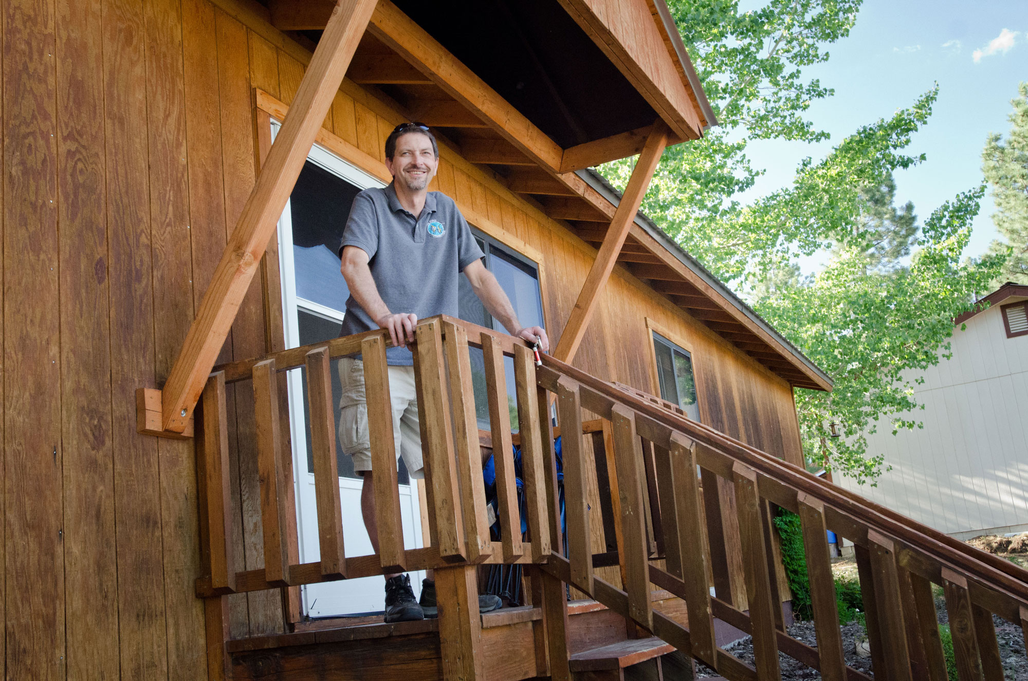 Colorado native and local business owner Bruce Longwell at his Durango, Colorado home on July 17, 2012